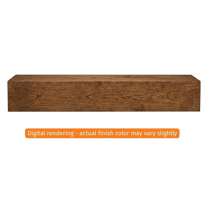 Fireside Finishings Ozark 72" Provincial Wood Mantel Shelf Product