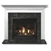 Fireside Finishings Richland Flush Wood Mantel Transitional Style with Steel Gray Granite