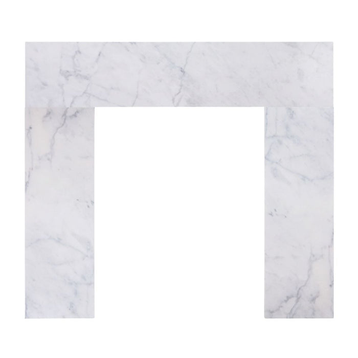 Bianco White Marble MBBVMS1PK1 Fireside Finishings Set 1 Stone Fireplace Surround Product