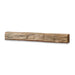 Fireside finishings weathered barnwood 60" traditional non combustible mantel shelf in a plain white background.