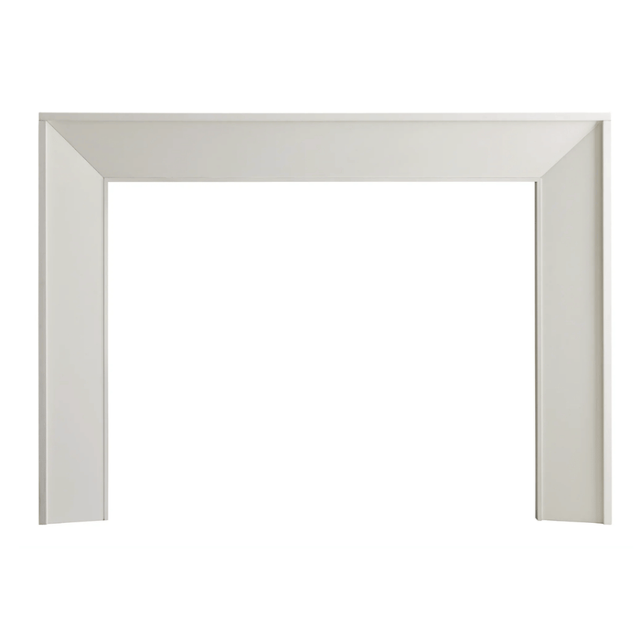 Fireside Finishings Zimmer B 65" Flush Wood Mantel against a plain white background.