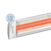 Details shot of Infratech CD-series 3000 watt 33" marine grade electric patio heater