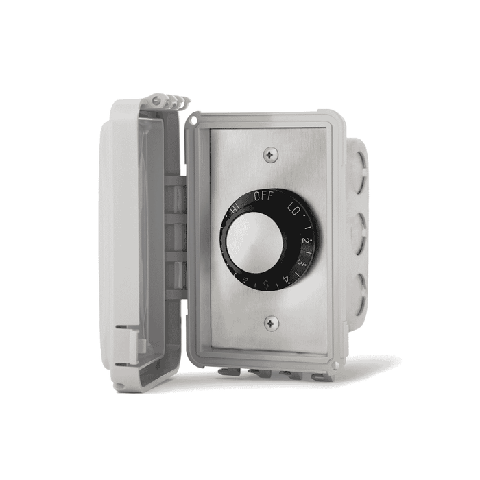 Single configuration Infratech INF input regulator assembly 120V flush mount with weatherproof cover
