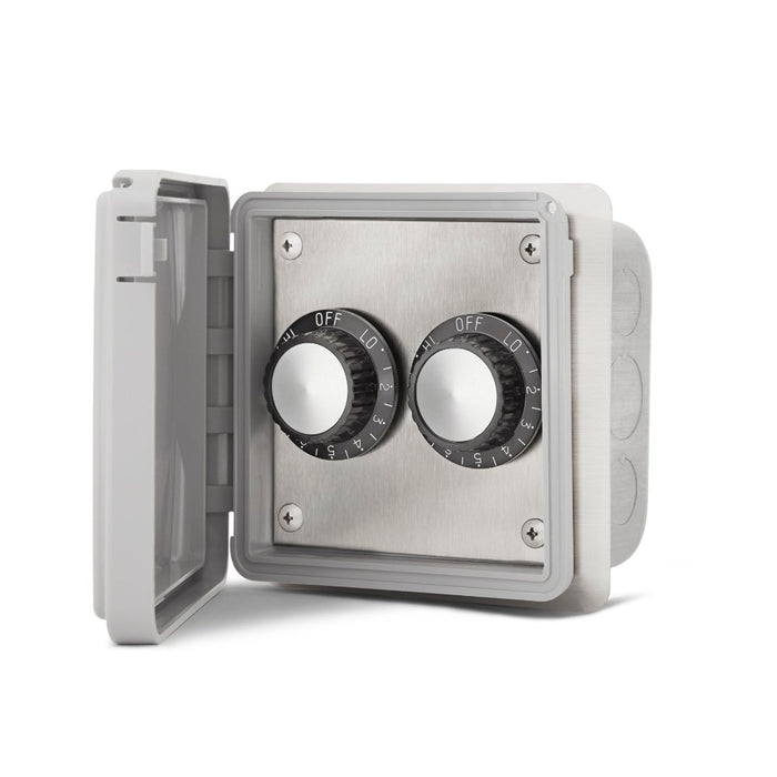 Dual configuration Infratech INF input regulator assembly 120V flush mount with weatherproof cover

