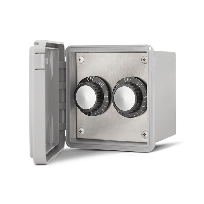 Dual configuration Infratech INF input regulator assembly 120V surface mount with weatherproof box and cover
