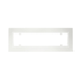 White finish Infratech W33 Flush Mount Frame (33" Heaters)