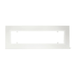 White finish Infratech W39 Flush Mount Frame (39" Heaters)