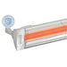 Details shot Infratech WD-series 316 stainless steel marine grade electric patio heater