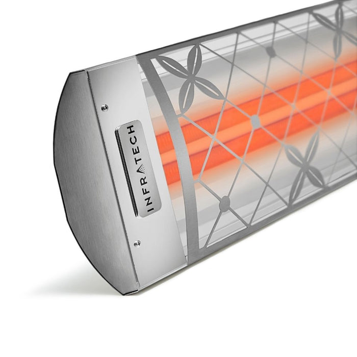Infratech CD Series 4000 Watt 39" Marine Grade Decorative Motif Traditional Fascia Stainless Electric Patio Heater 