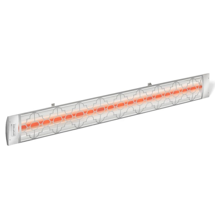 Infratech C Series Electric Patio Heater Motif Mediterranean Fascia - Stainless Side View