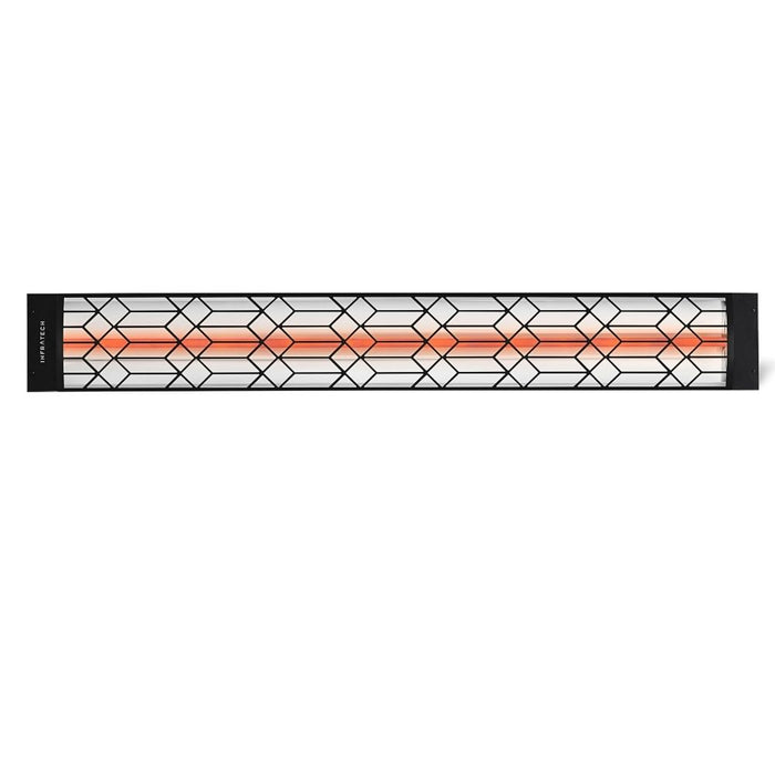 Infratech C Series Electric Patio Heater Motif Craftsmen Fascia - Black Front