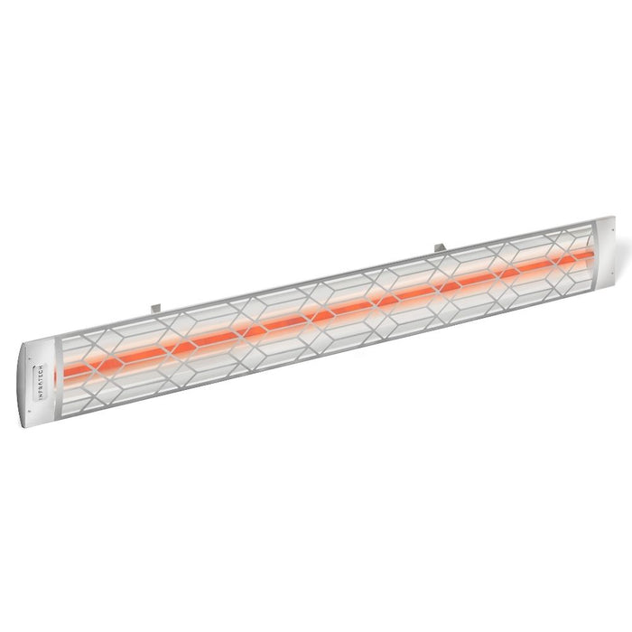 Infratech C Series Electric Patio Heater Motif Craftsmen Fascia - Stainless Steel Side View