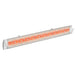 Infratech CD Series 5200 Watt 48" Decorative Motif Contemporary Fascia Stainless Electric Patio Heater Side