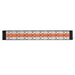 Infratech CD Series 5200 Watt 48" Decorative Motif Craftsmen Fascia Black Electric Patio Heater Front