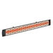 Infratech CD Series 4000 Watt 39" Marine Grade Decorative Motif contemporary Fascia Black Electric Patio Heater Side