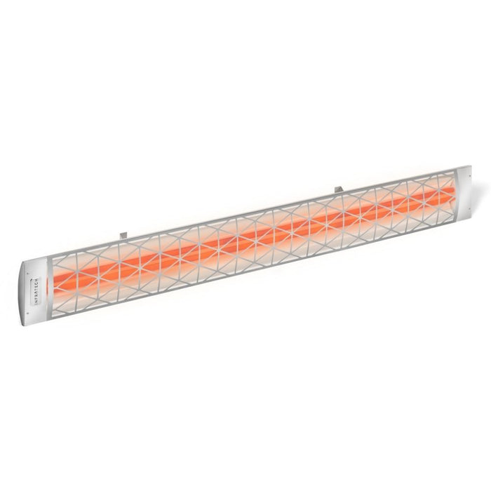 Infratech CD Series Decorative Motif Contemporary Fascia Stainless Electric Patio Heater Side