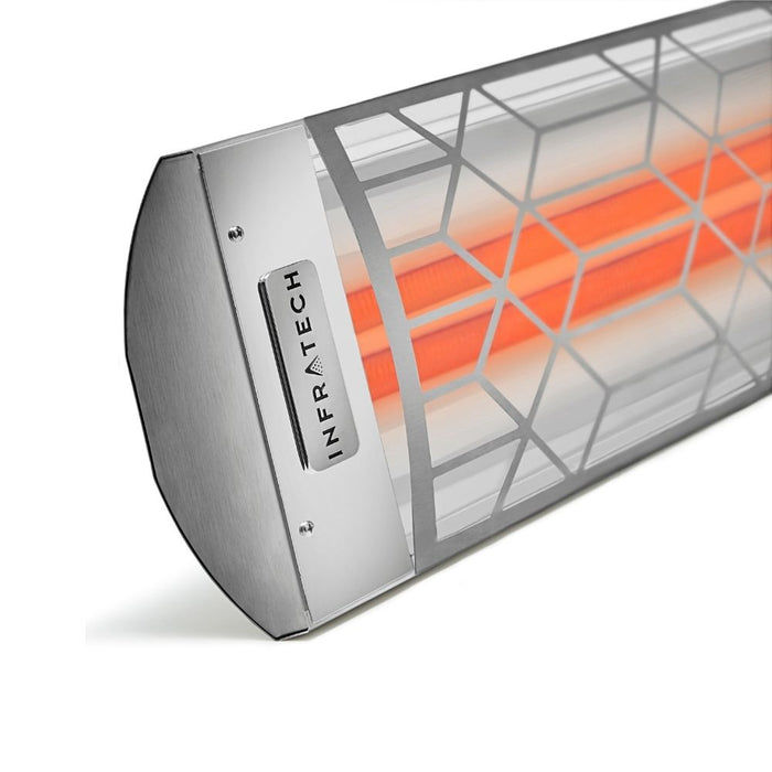 Infratech CD Series 4000 Watt 39" Marine Grade Decorative Motif Craftsmen Fascia Stainless Electric Patio Heater Detailed Scaled