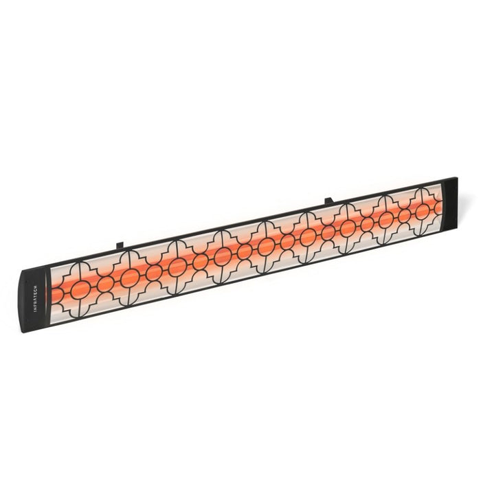 Infratech CD Series 4000 Watt 39" Marine Grade Decorative Motif Mediterranean Fascia Black Electric Patio Heater Side