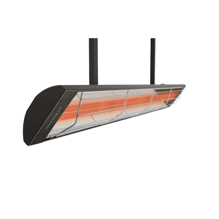 Infratech drop mount heater assembly in black finish