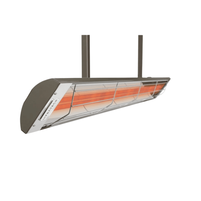 Infratech drop mount heater assembly in bronze finish