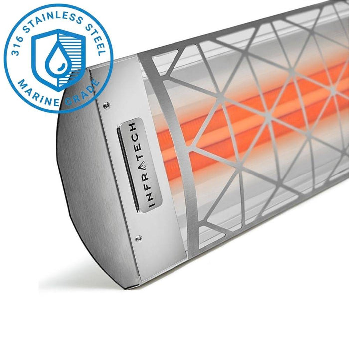 Infratech Dual Element Decorative Motif Collection Contemporary Fascia Electric Patio Heater