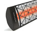 Infratech Dual Element Decorative Motif Contemporary Fascia Black Electric Patio Heater Scaled