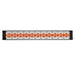 Infratech Dual Element Decorative Motif Contemporary Fascia Black Electric Patio Heater