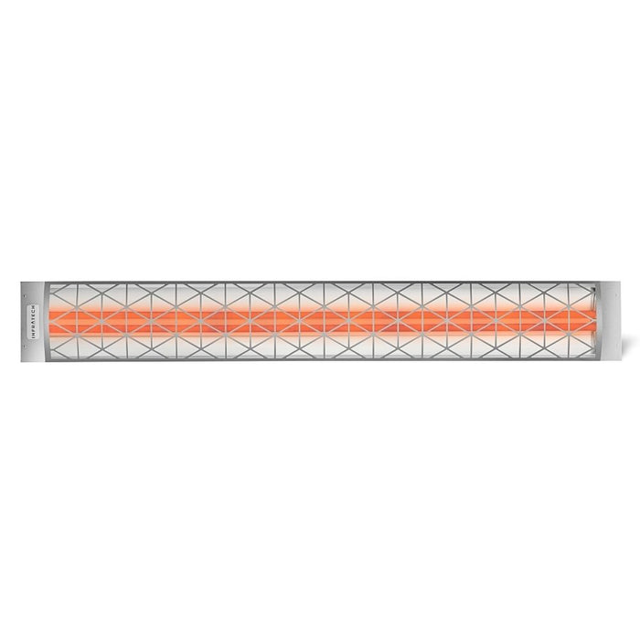 Infratech Dual Element Decorative Motif Contemporary Fascia Stainless Electric Patio Heater