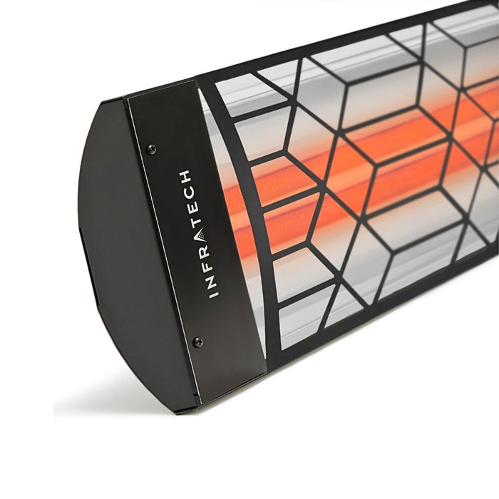 Infratech Dual Element Decorative Motif Craftsmen Fascia Black Electric Patio Heater Scaled