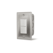 Single configuration Infratech duplex/stack switch assembly flush mount with SS wall plate and gang box 