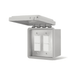 Single configuration Infratech duplex/stack switch assembly flush mount with weatherproof and box cover
