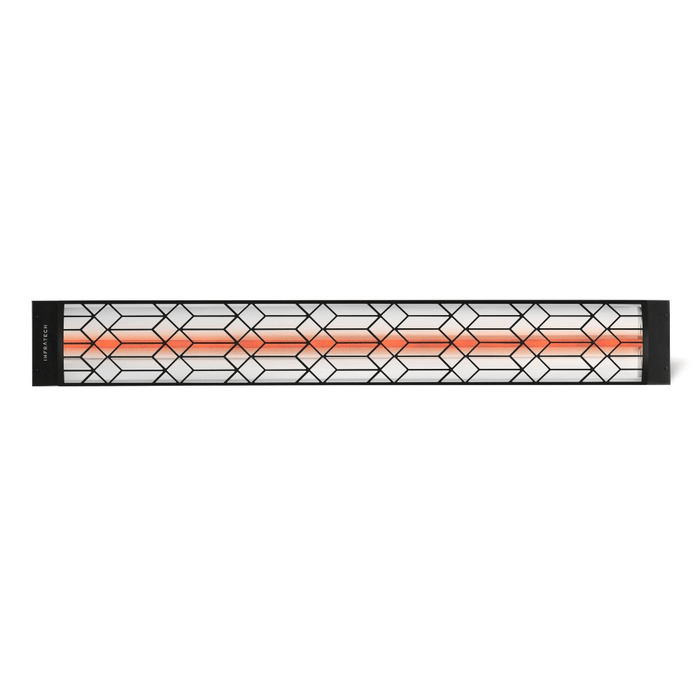 Infratech motif upgrade kit in craftsman style, black finish and single element end cover (C-Series) 
