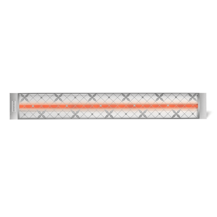 Infratech motif upgrade kit in traditional style, stainless steel finish and single element end cover (C-Series)