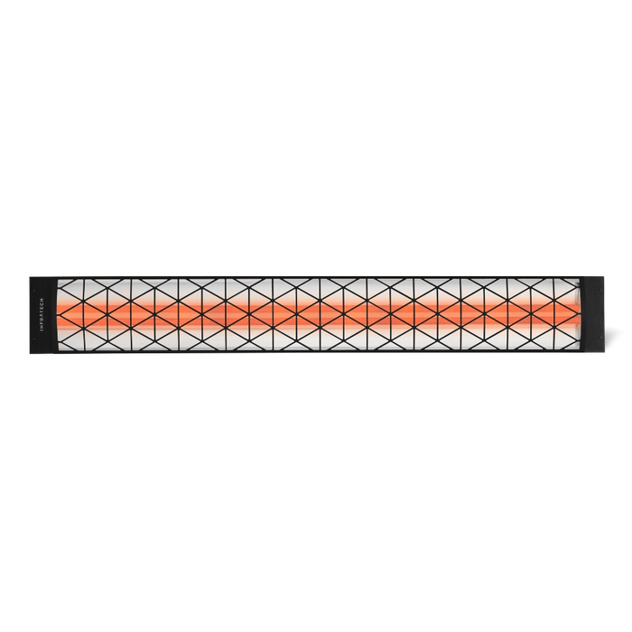 Infratech motif upgrade kit in contemporary style, black finish and dual element end cover (CD-Series)