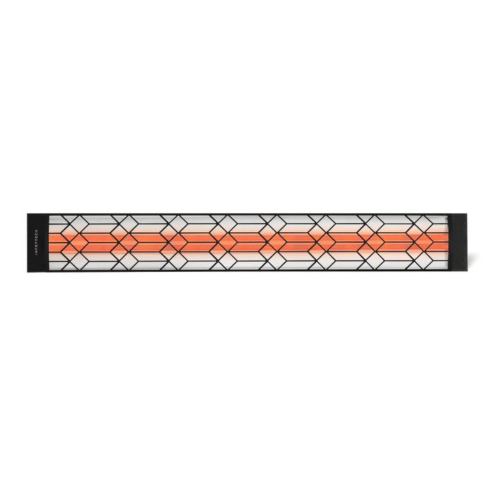 Infratech motif upgrade kit in craftsman style, black finish and dual element end cover (CD-Series)
