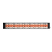 Infratech motif upgrade kit in craftsman style, black finish and dual element end cover (CD-Series)

