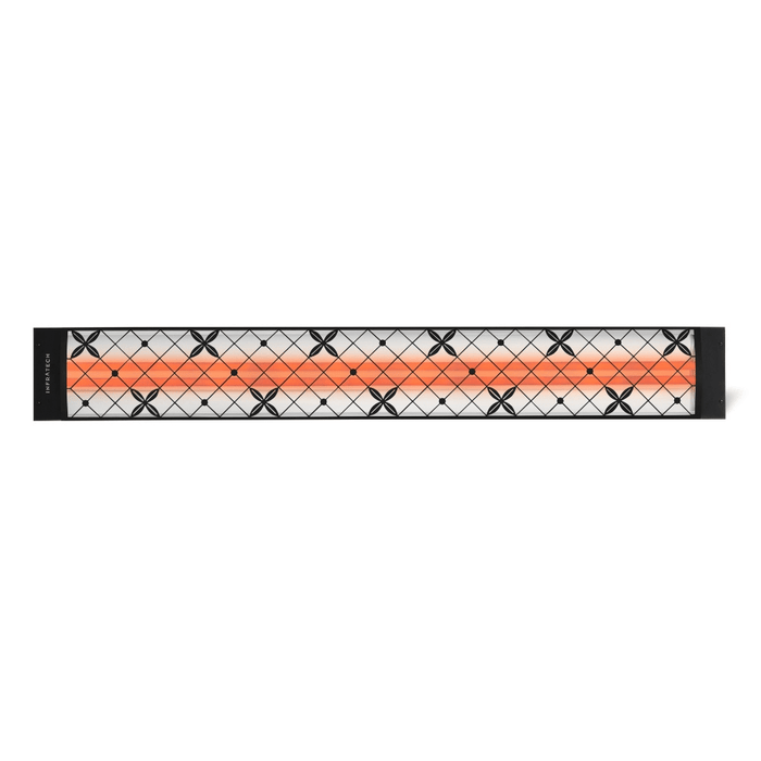 Infratech motif upgrade kit in traditional style, black finish and dual element end cover (CD-Series)