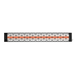 Infratech motif upgrade kit in contemporary style, black finish and single element end cover (C-Series)