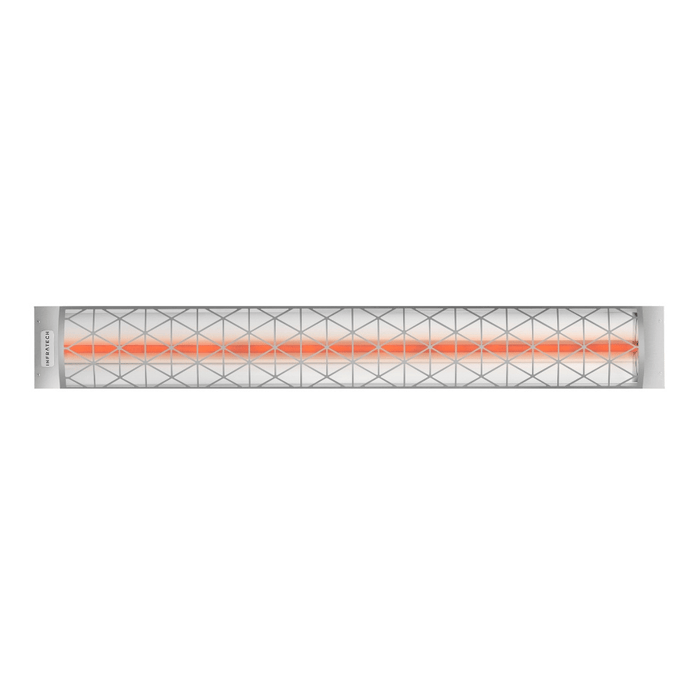 Infratech motif upgrade kit in contemporary style, stainless steel finish and single element end cover (C-Series)