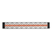 Infratech motif upgrade kit in mediterranean style, black finish and single element end cover (C-Series)