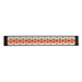 Infratech motif upgrade kit in contemporary style, black finish and dual element end cover (CD-Series)