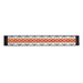 Infratech motif upgrade kit in mediterranean style, black finish and dual element end cover (CD-Series)