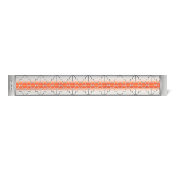 Infratech motif upgrade kit in mediterranean style, stainless steel finish and dual element end cover (CD-Series)