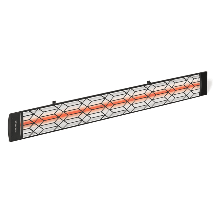 Infratech motif upgrade kit in craftsman style, black finish and single element end cover (C-Series)