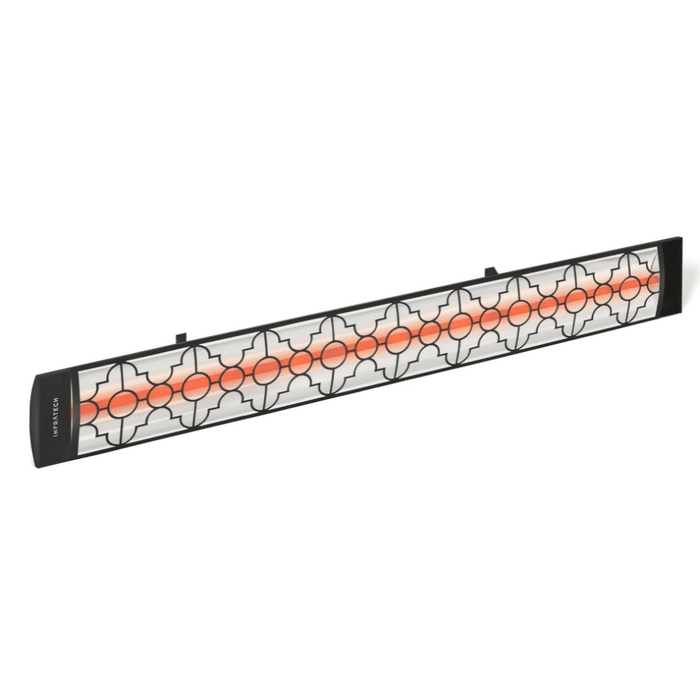 Infratech motif upgrade kit in mediterranean style, black finish and single element end cover (C-Series)
