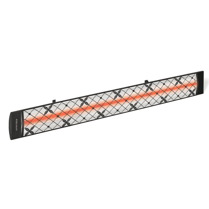 Infratech motif upgrade kit in traditional style, black finish and single element end cover (C-Series)