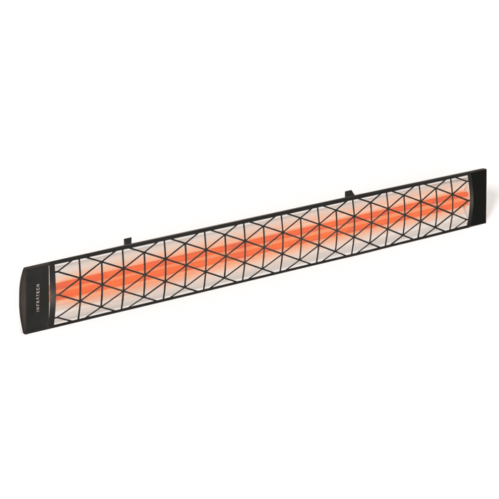 Infratech motif upgrade kit in contemporary style, black finish and dual element end cover (CD-Series)