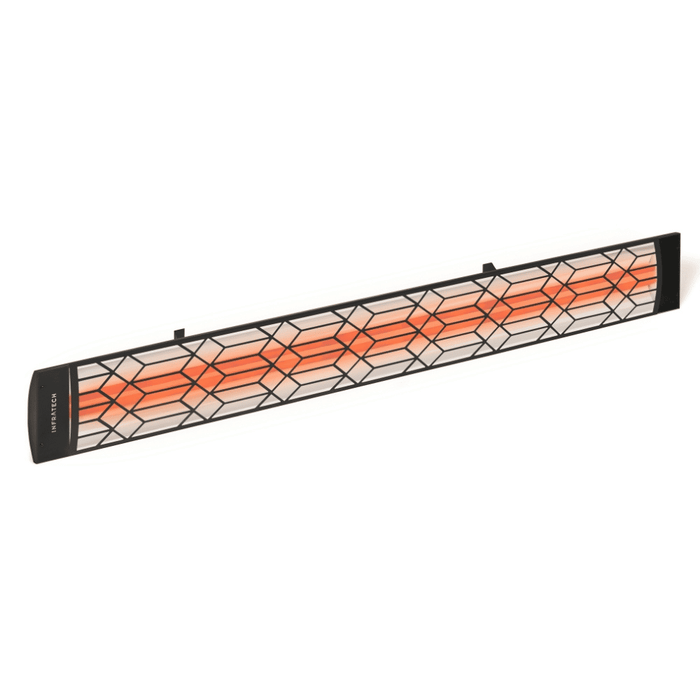 Infratech motif upgrade kit in craftsman style, black finish and dual element end cover (CD-Series)