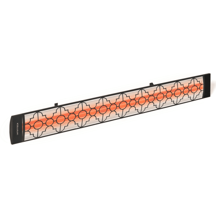 Infratech motif upgrade kit in mediterranean style, black finish and dual element end cover (CD-Series)