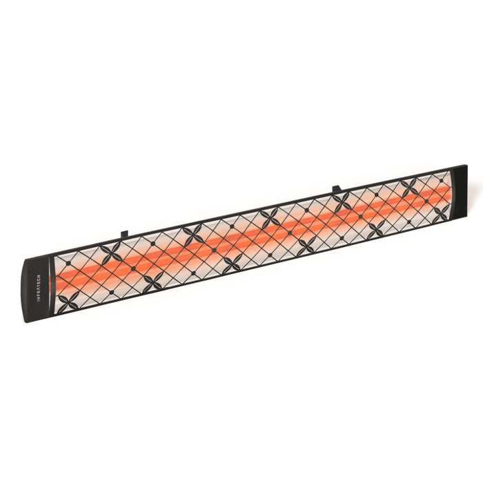 Infratech motif upgrade kit in traditional style, black finish and dual element end cover (CD-Series)